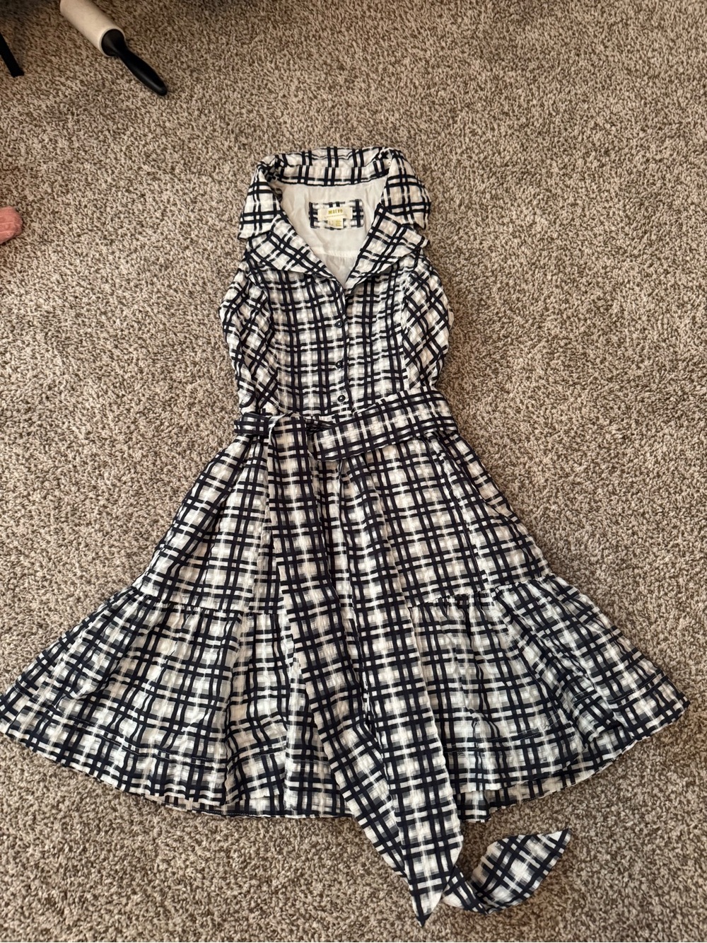 Maeve Plaid Mini Shirt Dress - Picture 3 of 6